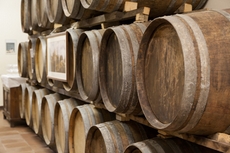 The wine mellows in old wine casks