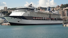Cruise liners in the port of Genoa