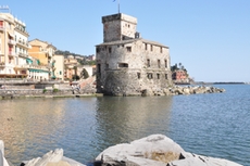 The castle of Recco in Italy