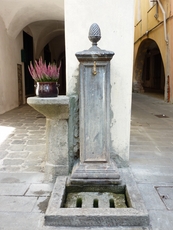 Drinking fountain in Varese Ligure in the hinterland of Liguria