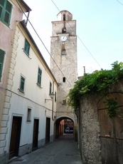Tower in Varese Ligure on our wy to church San Giovanni Battista